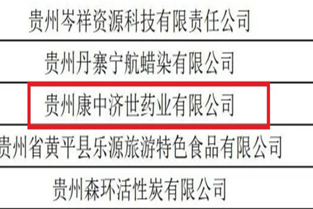 【轉(zhuǎn)載】貴州康中濟(jì)世藥業(yè)有限公司正式被擬定為2023年創(chuàng)新型中小企業(yè)